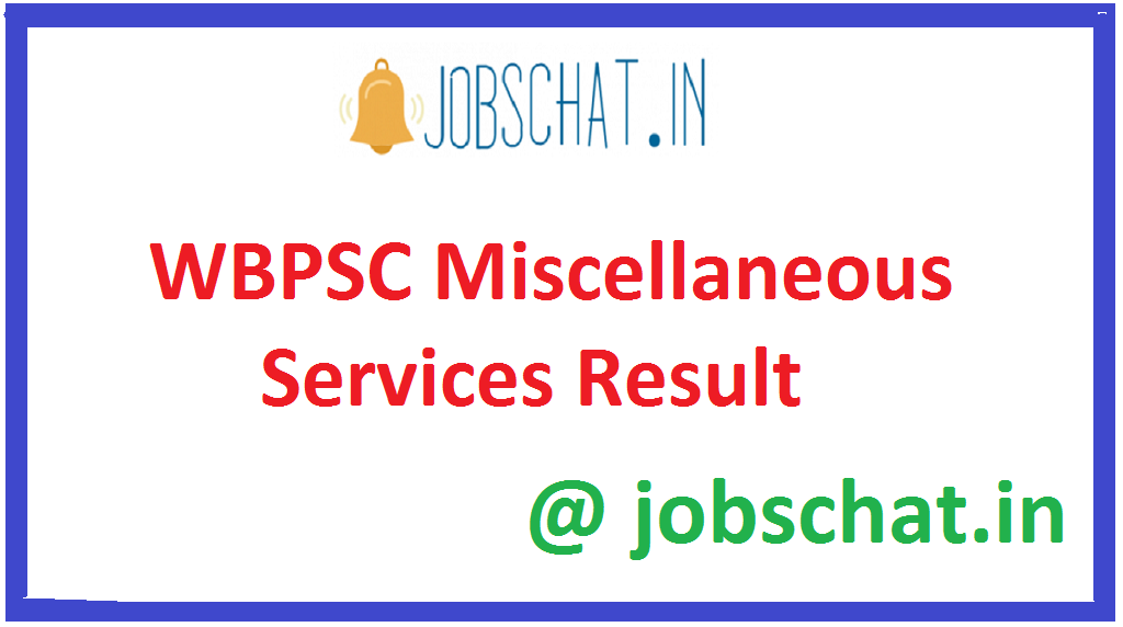 WBPSC Miscellaneous Services Result