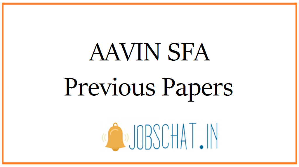 AAVIN SFA Previous Papers