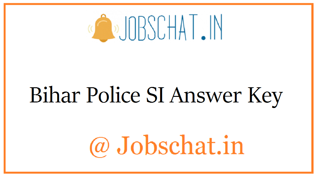 Bihar Police SI Answer Key 