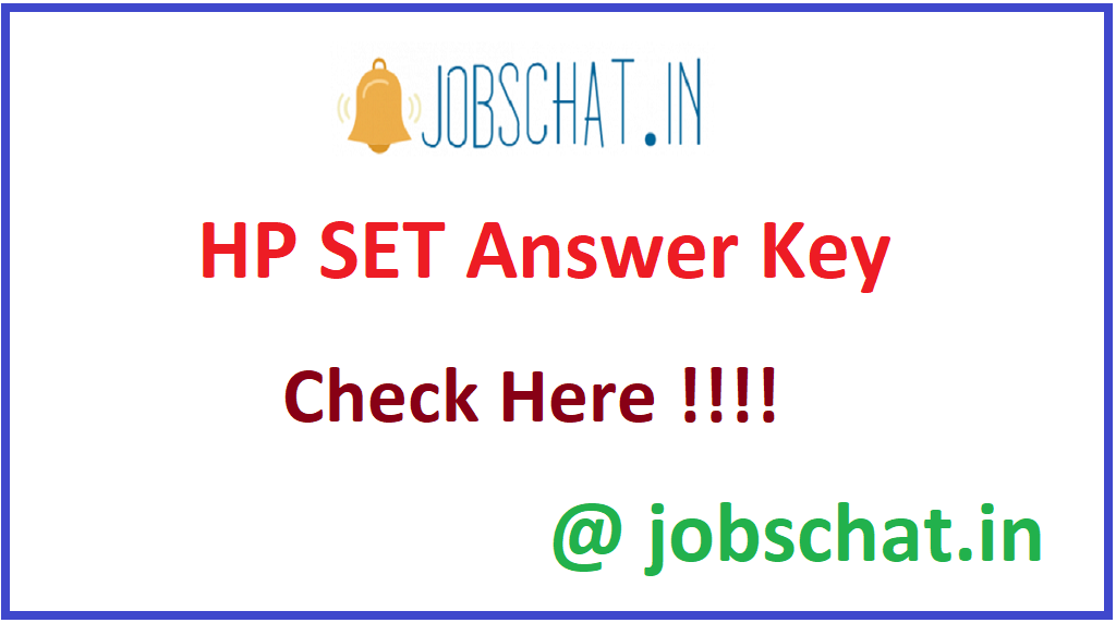 HP SET Answer Key