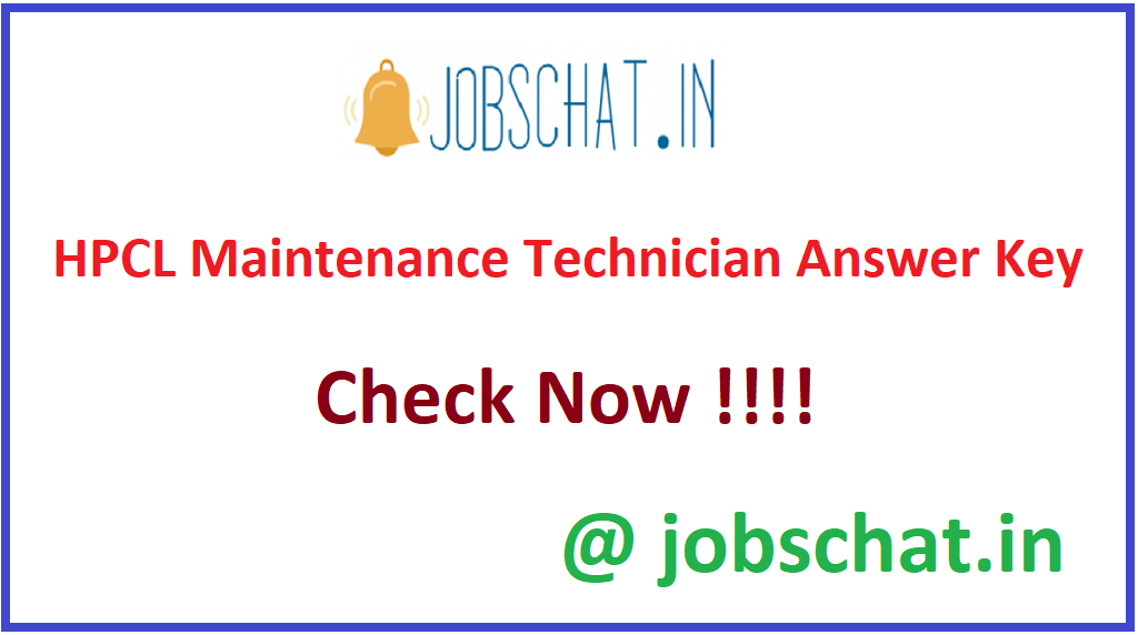 HPCL Maintenance Technician Answer Key