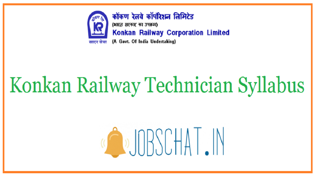 Konkan Railway Technician Syllabus