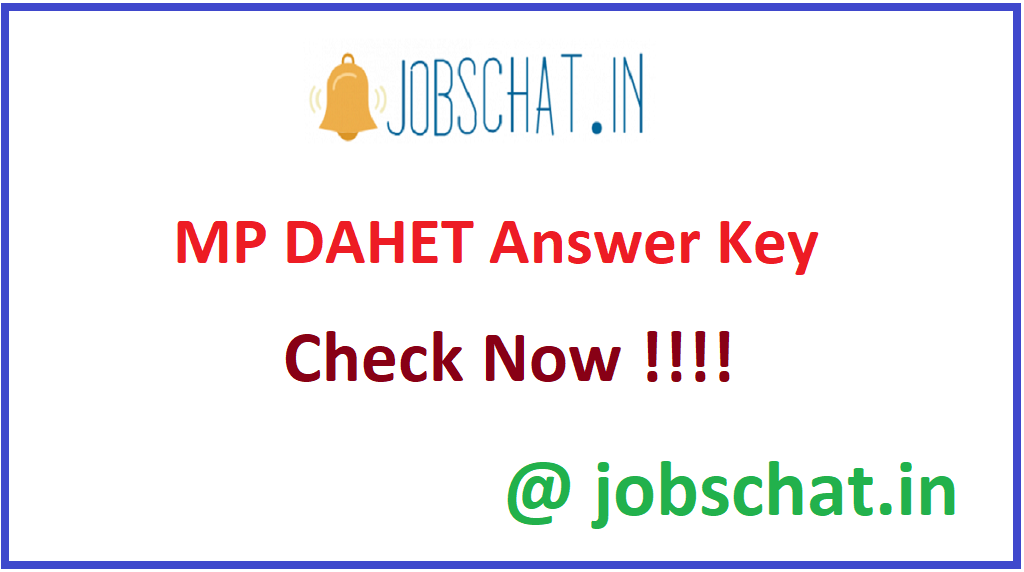 MP DAHET Answer Key
