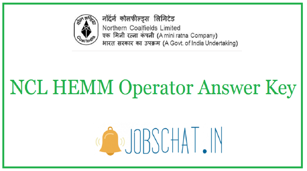 NCL HEMM Operator Answer Key