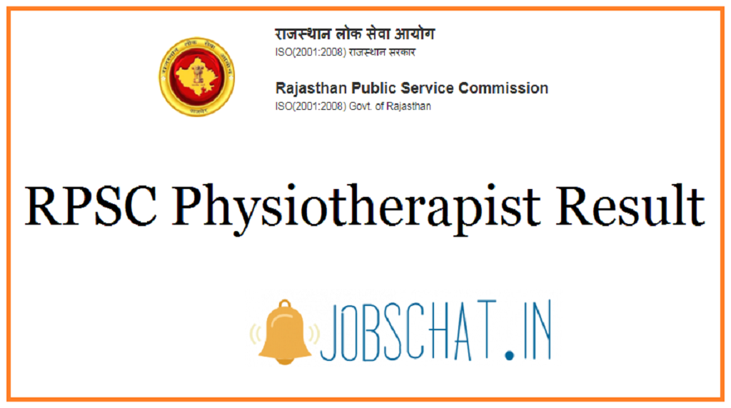 RPSC Physiotherapist Result