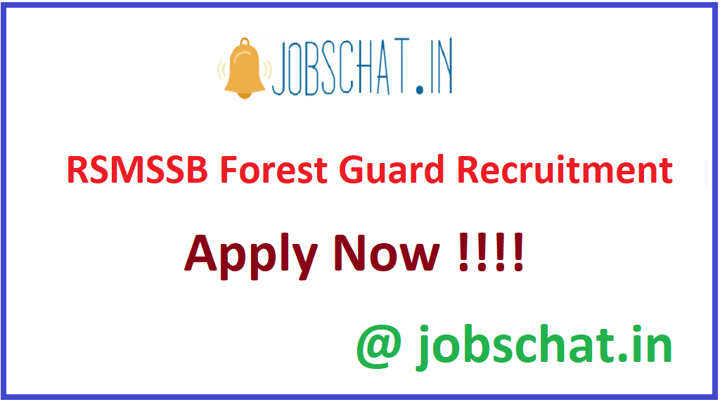 RSMSSB Forest Guard Recruitment