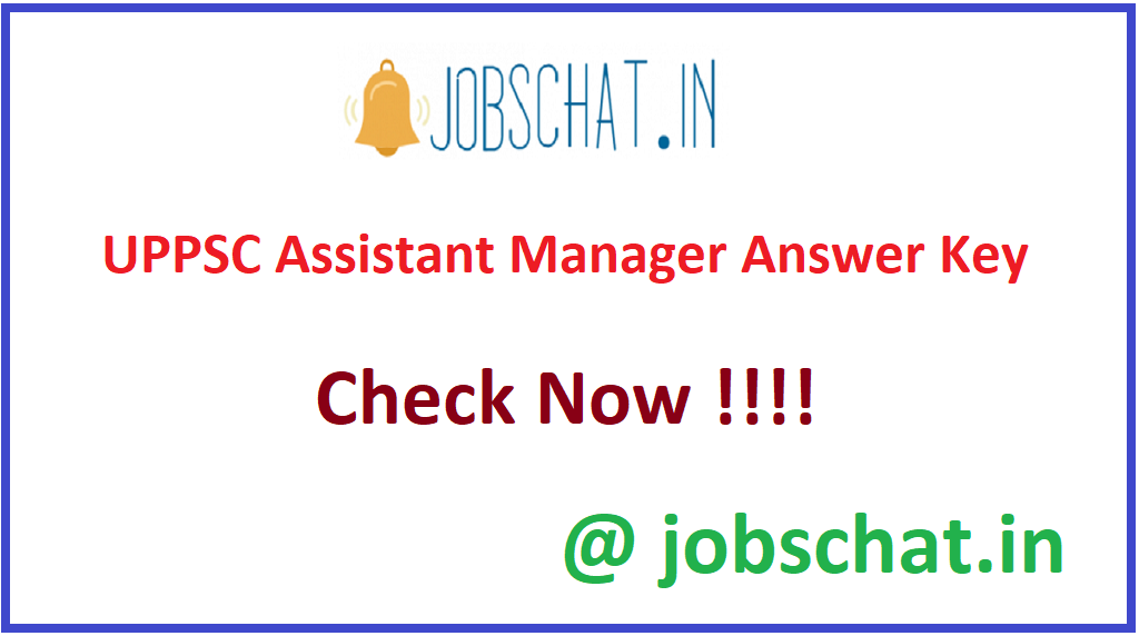 UPPSC Assistant Manager Answer Key