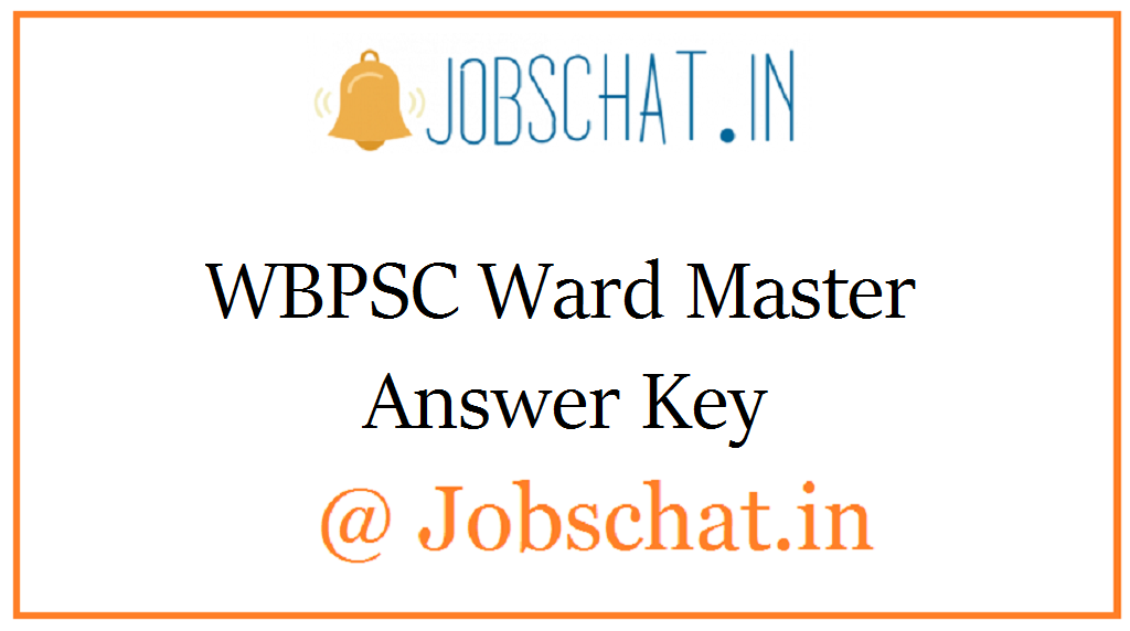 WBPSC Ward Master Answer Key 