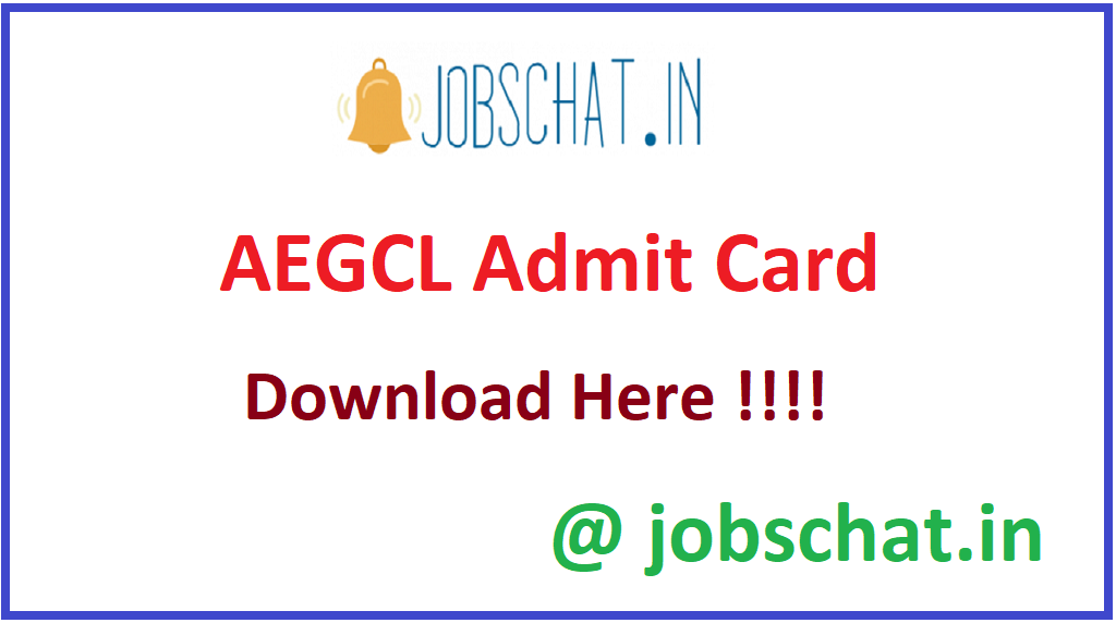 AEGCL Admit Card