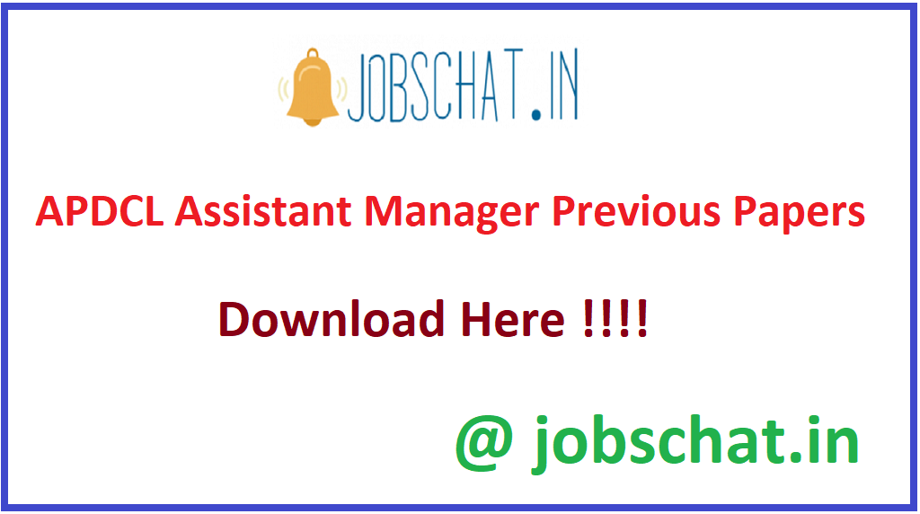 APDCL Assistant Manager Previous Papers