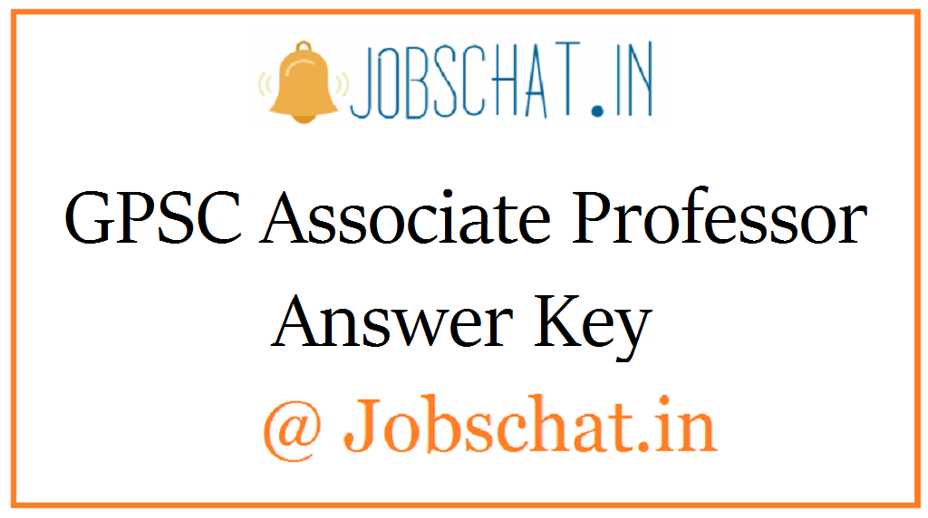 GPSC Associate Professor Answer Key 