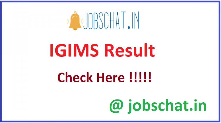 IGIMS Result 2021 (Released) - Bsc Nursing, Paramedical Result