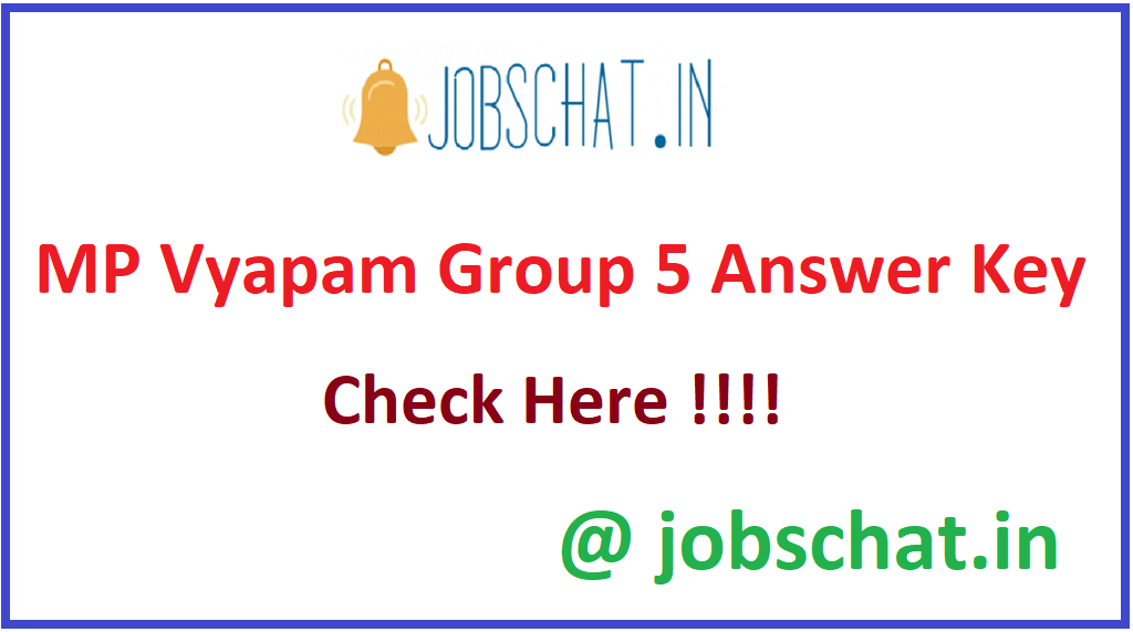 MP Vyapam Group 5 Answer Key