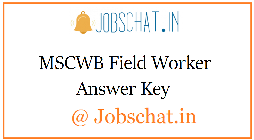 MSCWB Field Worker Answer Key 