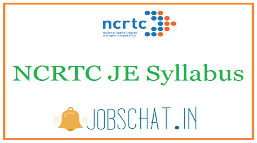 NCRTC JE Syllabus