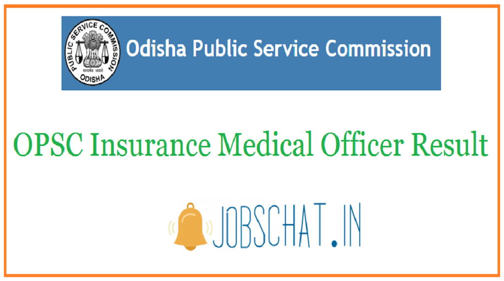 OPSC Insurance Medical Officer Result