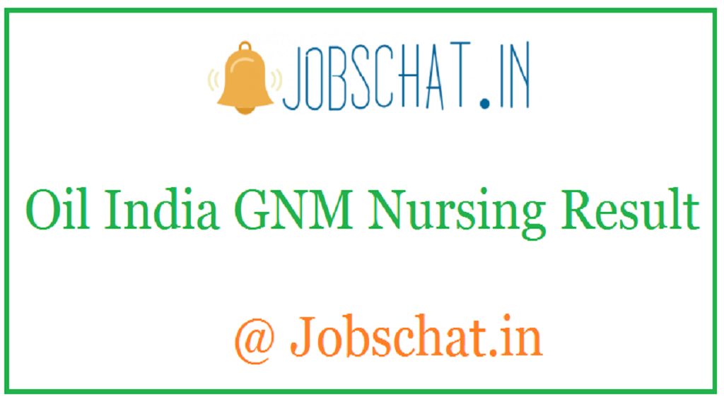 Oil India GNM Nursing Result