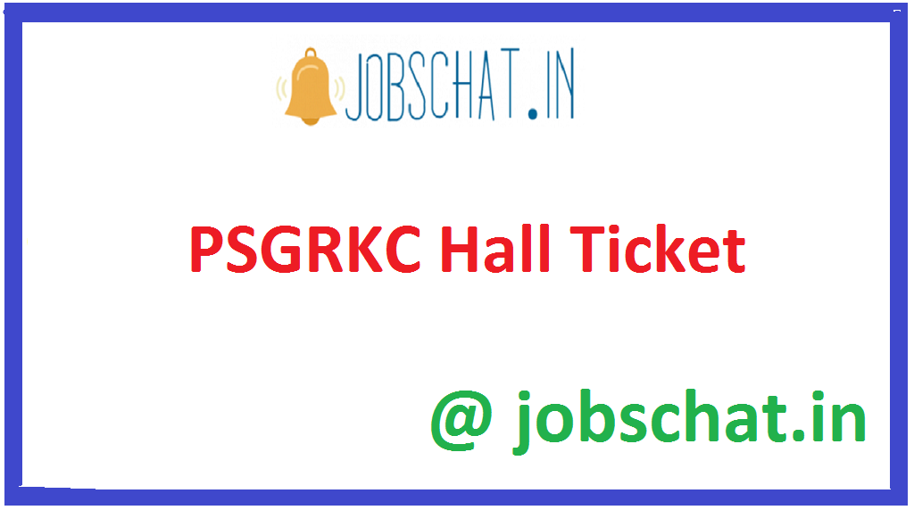 PSGRKC Hall Ticket
