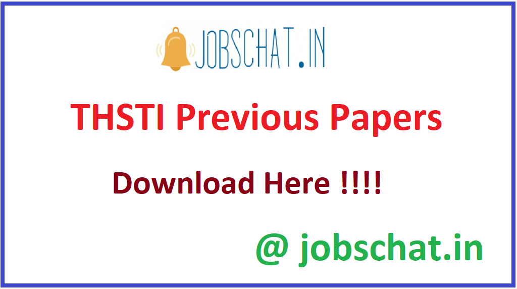 THSTI Previous Papers