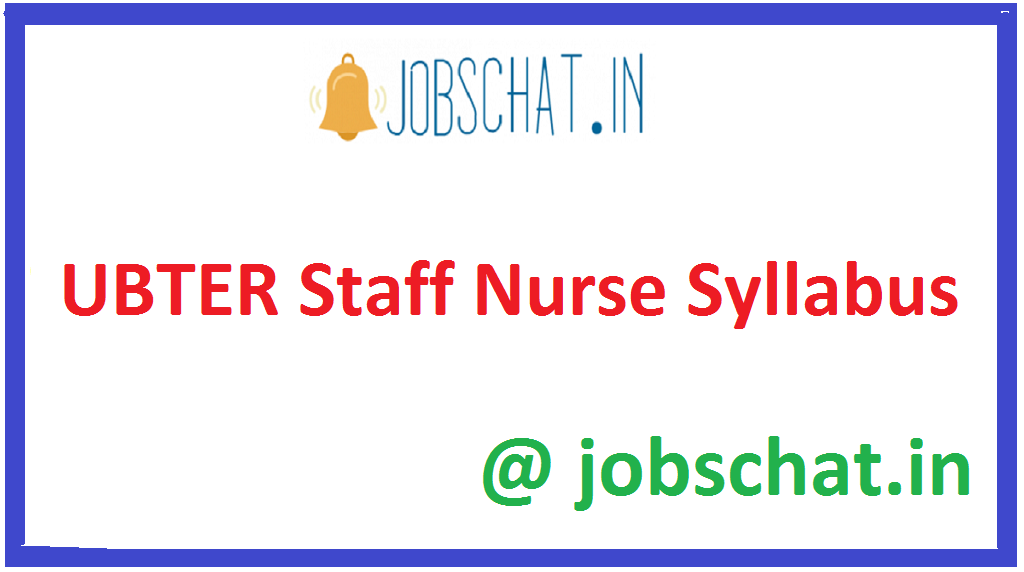UBTER Staff Nurse Syllabus