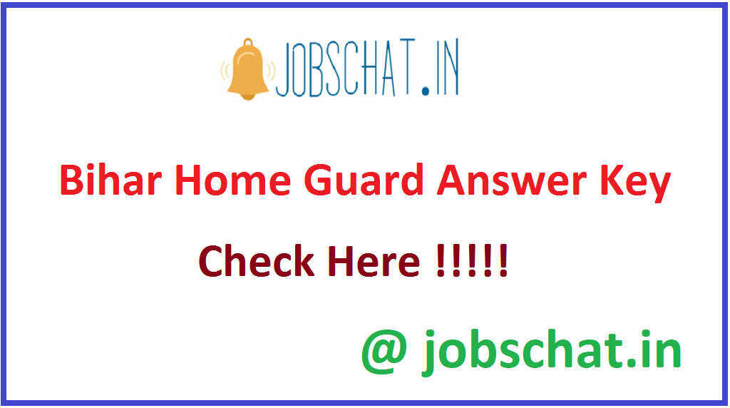 Bihar Home Guard Answer Key