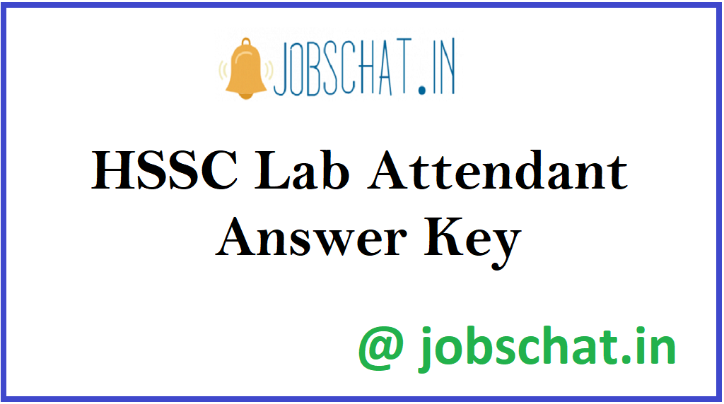 HSSC Lab Attendant Answer Key 