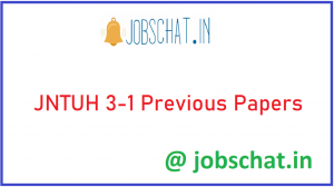 JNTUH 3-1 Previous Papers - B.Tech, B.Pharmacy