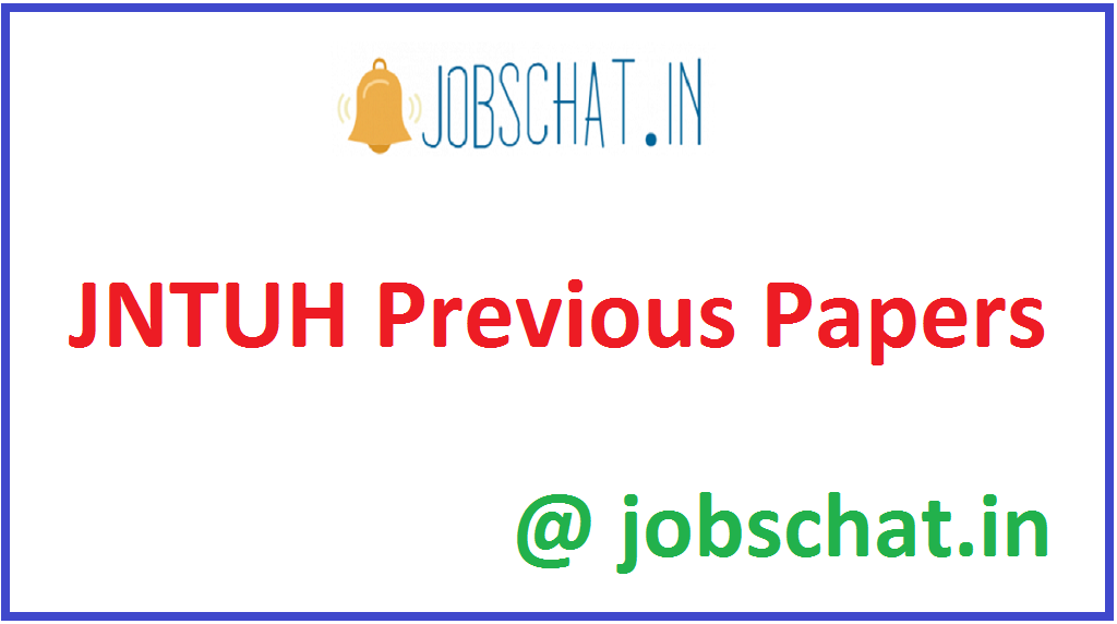 JNTUH Previous Papers