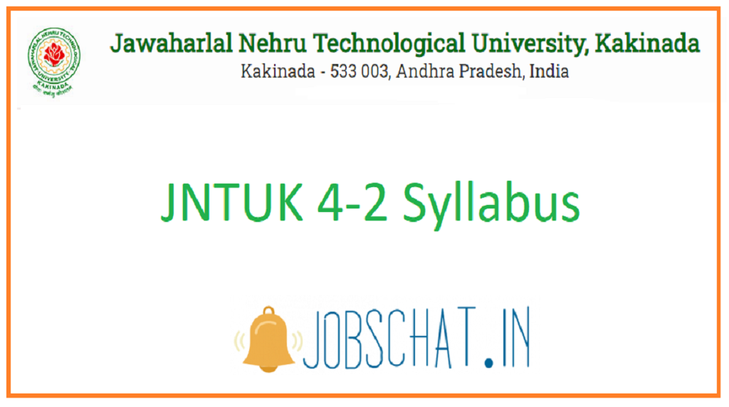 JNTUK 4-2 Syllabus