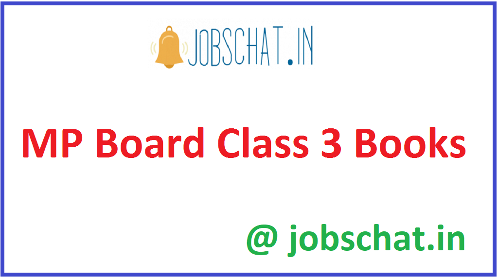MP Board Class 3 Books MP Board Class 3rd Textbooks