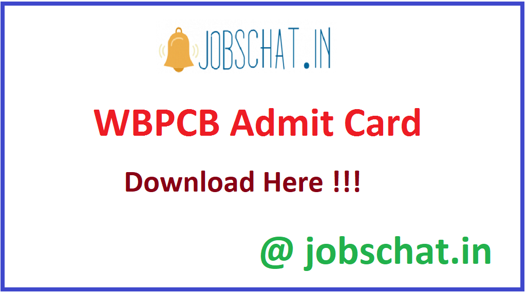 WBPCB Admit Card