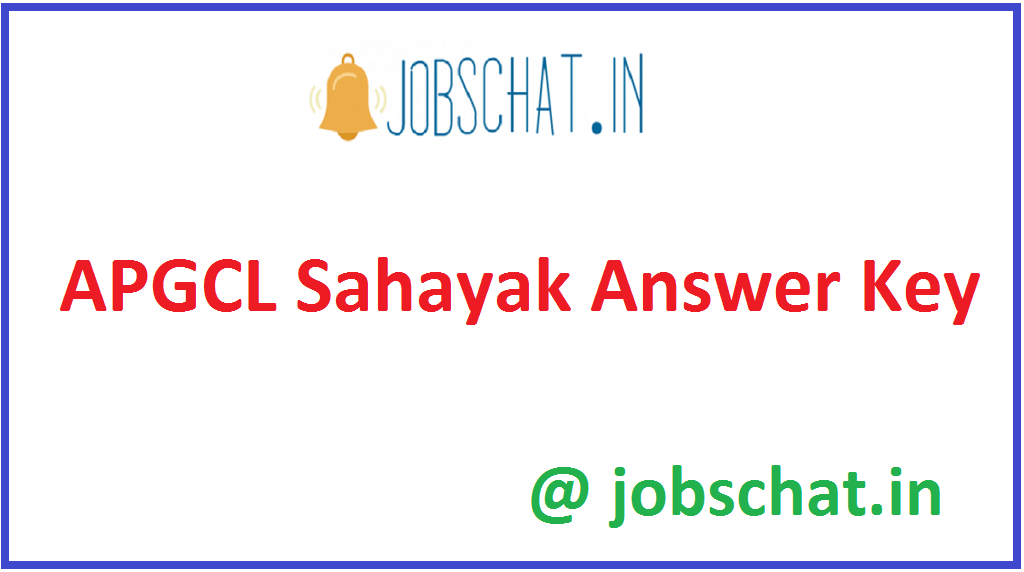 APGCL Sahayak Answer Key