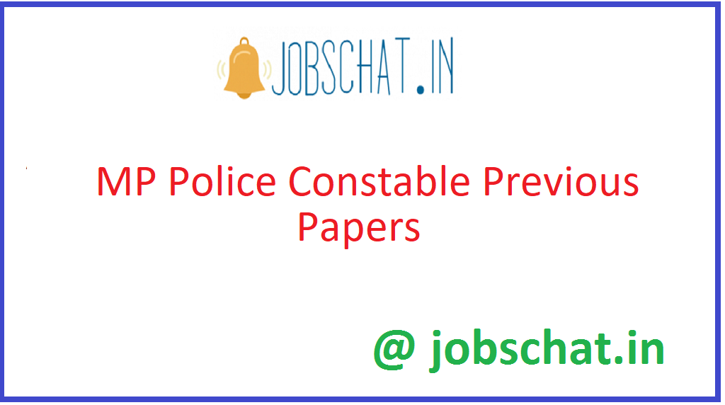 MP Police Constable Previous Papers
