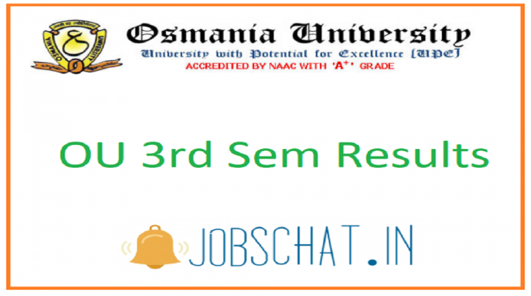 OU 3rd Sem Results 2022 Out MCA CBCS And Non CBCS 