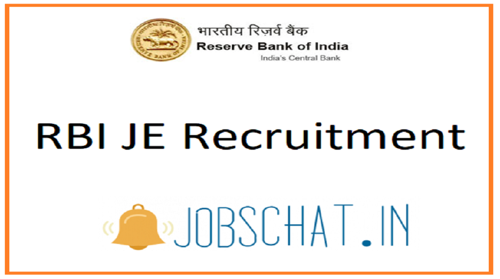 RBI JE Recruitment