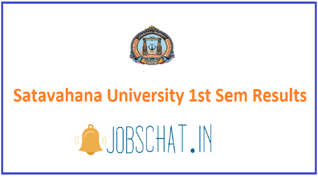 Satavahana University 1st Sem Results