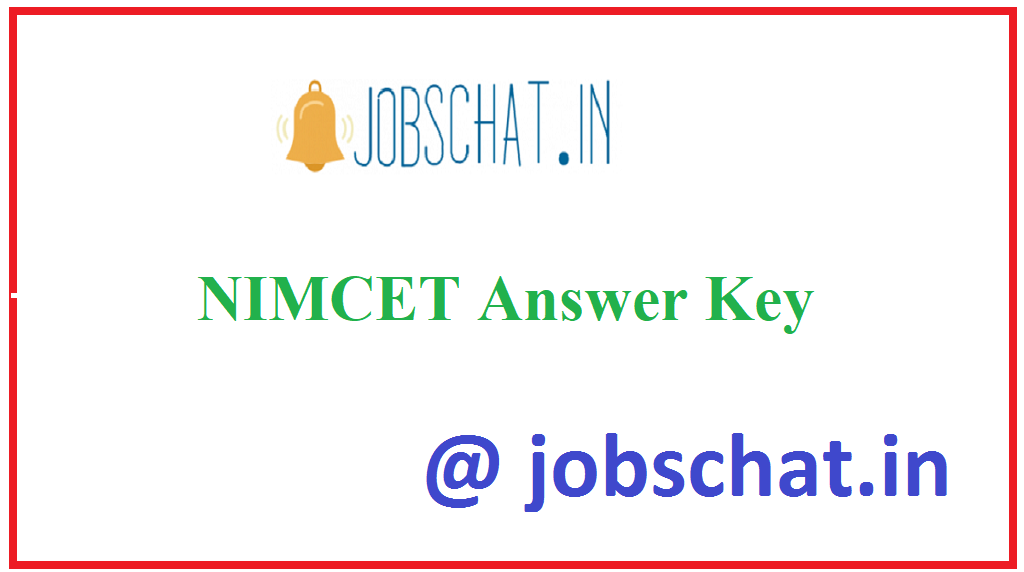 NIMCET Answer Key 