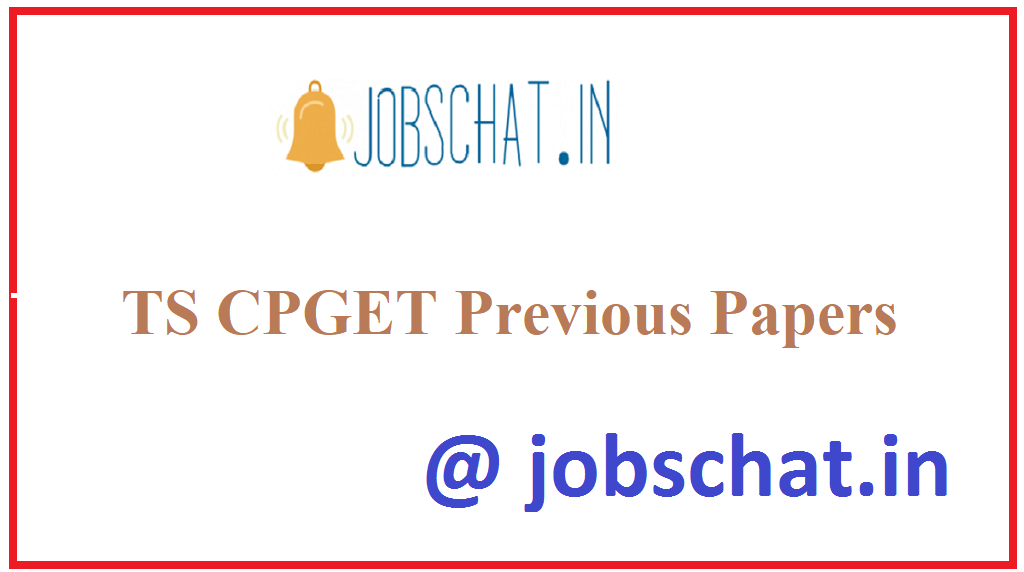 TS CPGET Previous Papers
