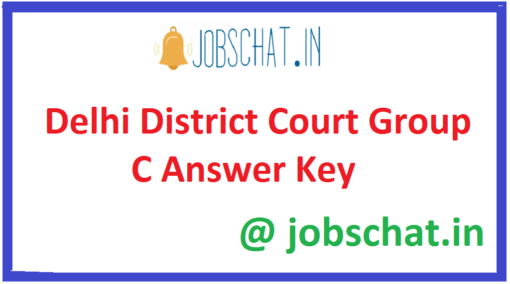 Delhi District Court Group C Answer Key