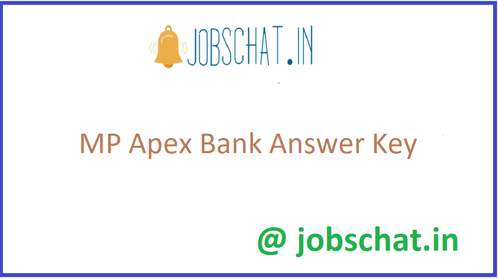 Mp Apex Bank Answer Key 21 Cut Off Marks