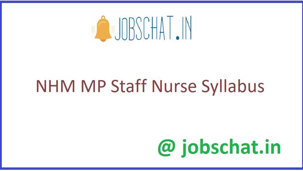 NHM MP Staff Nurse Syllabus 