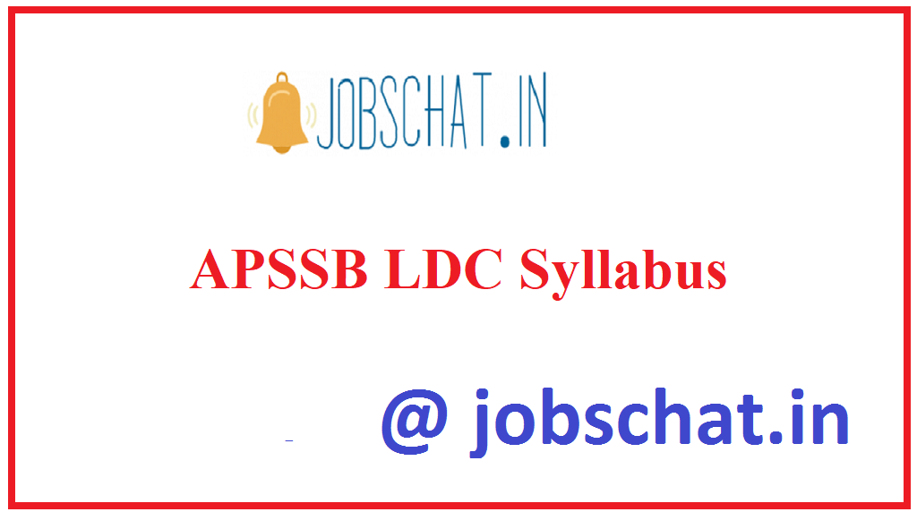 APSSB LDC Syllabus