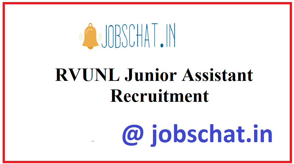 RVUNL Junior Assistant Recruitment