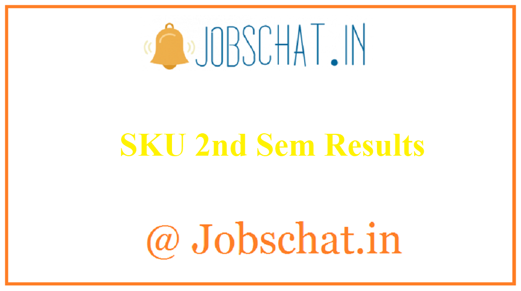 SKU 2nd Sem Results