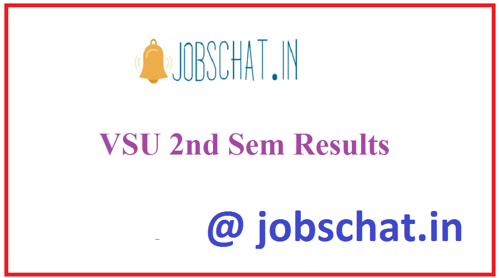 VSU 2nd Sem Results 