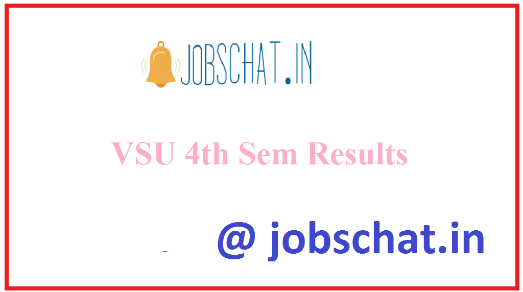VSU 4th Sem Results 