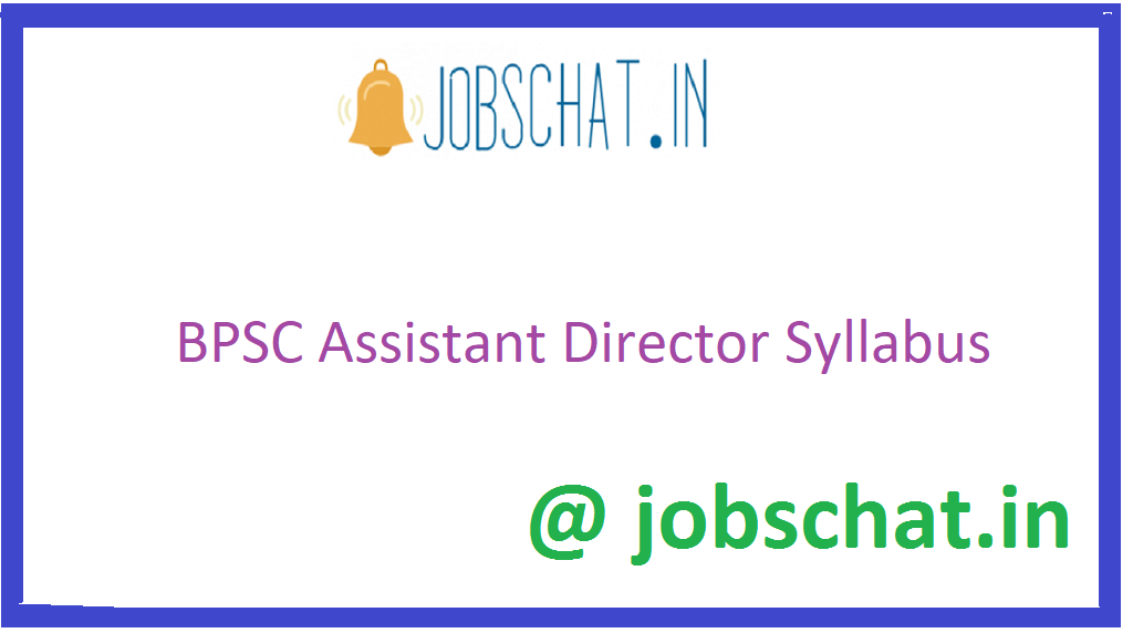 BPSC Assistant Director Syllabus