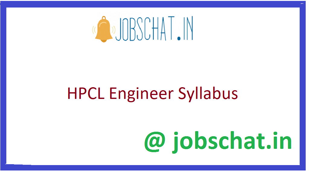 HPCL Engineer Syllabus
