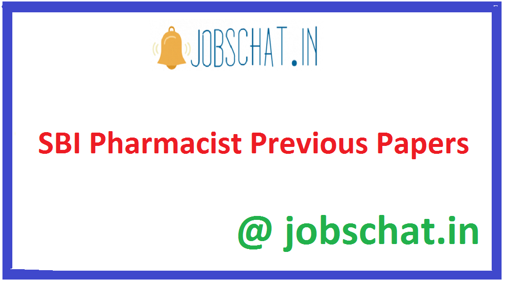 SBI Pharmacist Previous Papers