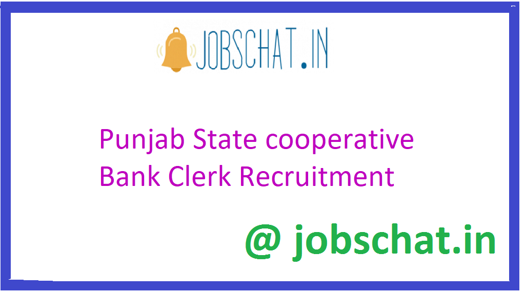 Punjab State Cooperative Bank Clerk Recruitment